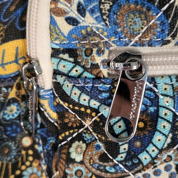 Malirona Canvas Peacock Floral Travel Duffel Bag - Picture 11 of 16